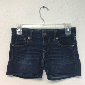 American Eagle dark wash shorts